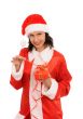 santa with gift