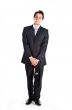 Business man with an umbrella