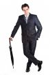 Business man with an umbrella