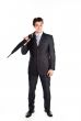 Business man with an umbrella