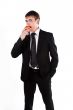 Business man with a red apple