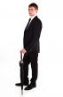 Business man with an umbrella