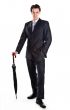Business man with an umbrella