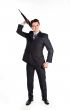Business man with an umbrella
