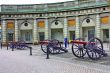 Guns and guard near the Royal Palace in Stockholm