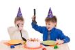 two boy wich cake
