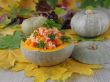 Rice with vegetables in a pumpkin