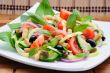 Vegetable salad with basil