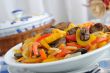 Chicken liver with vegetables