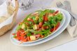 Vegetable salad with grilled cheese