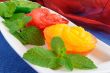 Dessert of orange grapefruit kiwi