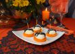 Cheese balls for Halloween