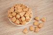 Children figured crackers on a plate