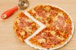 Appetizing pizza with ham