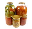 Home canning. Pickles is isolated on a white background