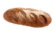 A delicious rye bread isolated on white background