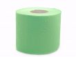 Green toilet paper isolated on white background 