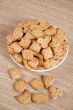 Children figured crackers on a plate