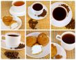 Tea and coffee, collage 