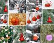 New Year`s collage. Christmas Toys 