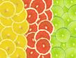 Abstract background of citrus slices. Closeup. Studio photograph