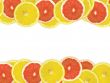 Abstract background of citrus slices. Closeup. Studio photograph