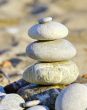 Stack of stones on the beach