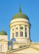 Helsinki cathedral on blue sky 
