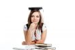 A young girl student