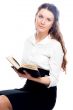 A young girl student