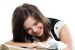 A young girl student