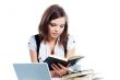 A young girl student