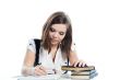A young girl student