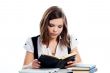 A young girl student