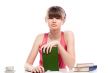 A young girl student