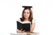 A young girl student