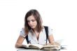 A young girl student