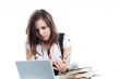 A young girl student