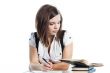 A young girl student
