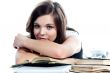 A young girl student