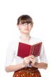 A young girl student
