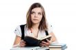 A young girl student