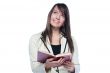 A young girl student