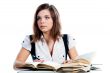 A young girl student