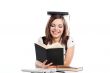 A young girl student