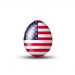 Egg with American flag