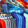  colorful scarves in market