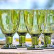  glasses on table setting