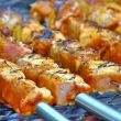 Barbecue meat on grill