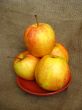 nice apples on the plate